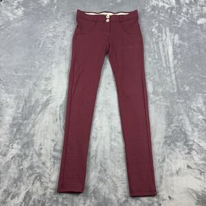 Freddy WR.UP Maroon Shaping Pants Womens XS Mid-Rise Skinny Push Up Leggings